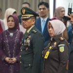 Kasrem 043/Gatam Hadiri Pelantikan Bupati dan Wakil Bupati Pesawaran Periode 2025–2030