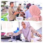 Halalbihalal di Lamban Rakyat Jadi Berkah UMKM, Dagangan Ludes Diborong dan Dibagikan Gratis