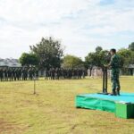 Korem 043/Gatam Gelar Upacara Bulanan dan Keberangkatan Prajurit dan PNS Yang Melaksanakan Cuti