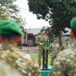 DANREM 043/GATAM TEKANKAN DISIPLIN DAN PROFESIONALISME PRAJURIT DALAM APEL LUAR BIASA