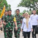 Bupati Pesawaran Dampingi Wasev Panglima TNI Tinjau Progres TMMD Ke-127 di Way Khilau