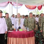 Danrem 043/Gatam Hadiri Ground Breaking Jembatan Garuda, Dorong Peningkatan Ekonomi Warga Lamtim