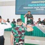 PANGDAM XXI/RADIN INTEN PIMPIN PENANDATANGANAN FAKTA INTEGRITAS DAN BERI ARAHAN KEPADA CALON TARUNA AKADEMI TNI TA. 2026