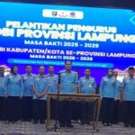 PDBI Lampung Resmi Dilantik, Siap Bangun Generasi Tangguh dan Bidik Prestasi Nasional