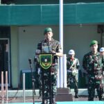 Danrem 043/Gatam Pimpin Upacara Bulanan, Sampaikan Amanat KASAD