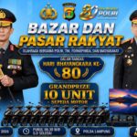 Sambut HUT Bhayangkara ke-80, Polda Lampung Gelar Bazar hingga Olahraga Bersama Bertabur Grandprize