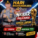 Kapolda Lampung Ajak Masyarakat Nobar Piala Dunia 2026 Malam Ini, Dukung Arab Saudi vs Spanyol