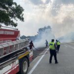 Titik Api Terdeteksi di Ruas Tol KM 63-64, Polisi dan Damkar Bergerak Padamkan Kebakaran