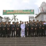Kasrem 043/Gatam Hadiri Ziarah Nasional HUT ke-81 TNI di TMP Tanjung Karang