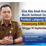 Sisa Abu Anak Krakatau Masih Selimuti Sekolah, KBM Daring Lampung Selatan Diperpanjang hingga 10 September