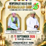 Maulid Nabi Muhammad SAW 1448 H Digelar di Keteguhan, Hadirkan Ulama dan Qori Nasional