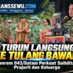 Turun Langsung ke Tulang Bawang, Danrem 043/Gatam Perkuat Soliditas Prajurit dan Keluarga
