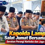 Kapolda Lampung Salat Jumat Bersama Warga, Serukan Perangi Narkoba dan Jaga Kamtibmas
