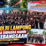 KBPP Polri Lampung  Bersama SHIBARA Hadiri Apel Kebangsaan