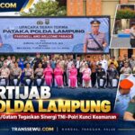 Sertijab Kapolda Lampung, Danrem 043/Gatam Tegaskan Sinergi TNI-Polri Kunci Jaga Keamanan