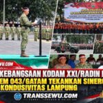 Apel Kebangsaan Kodam XXI/Radin Inten: Kasrem 043/Gatam Tekankan Sinergi Jaga Kondusivitas Lampung