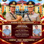 KBPP POLRI Lampung Apresiasi kepada Helfi Assegaf, Sambut Kapolda Baru Yustan Alpiani